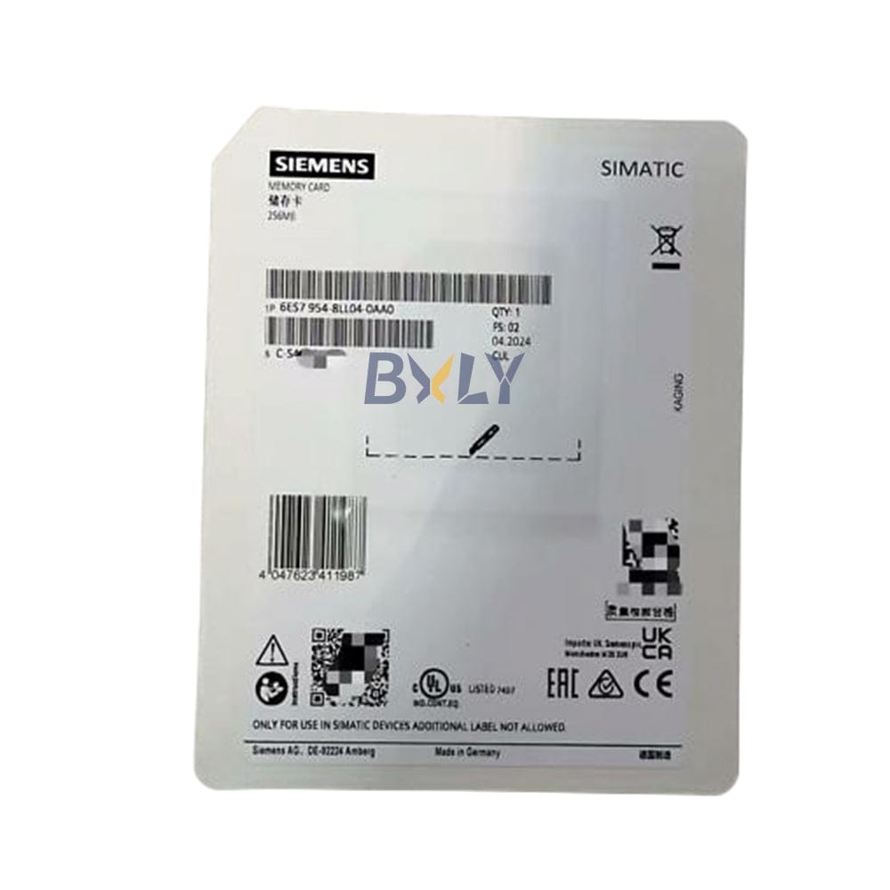 Siemens 6ES7954-8LL04-0AA0 Simatic S7-200 256MB Memory Card