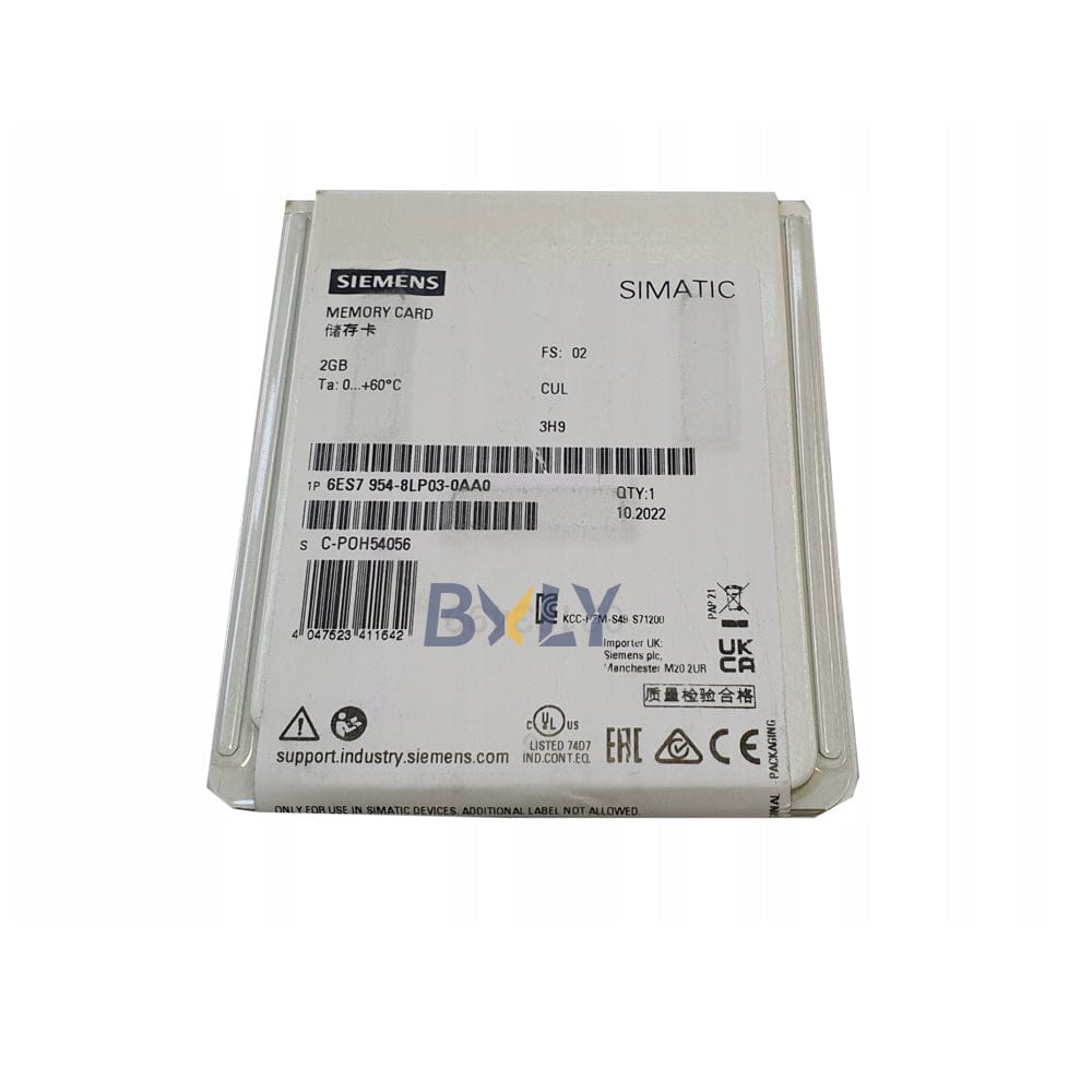 Siemens 6ES7954-8LP03-0AA0 Simatic S7 2GB Memory Cards for S7-1x00 CPU