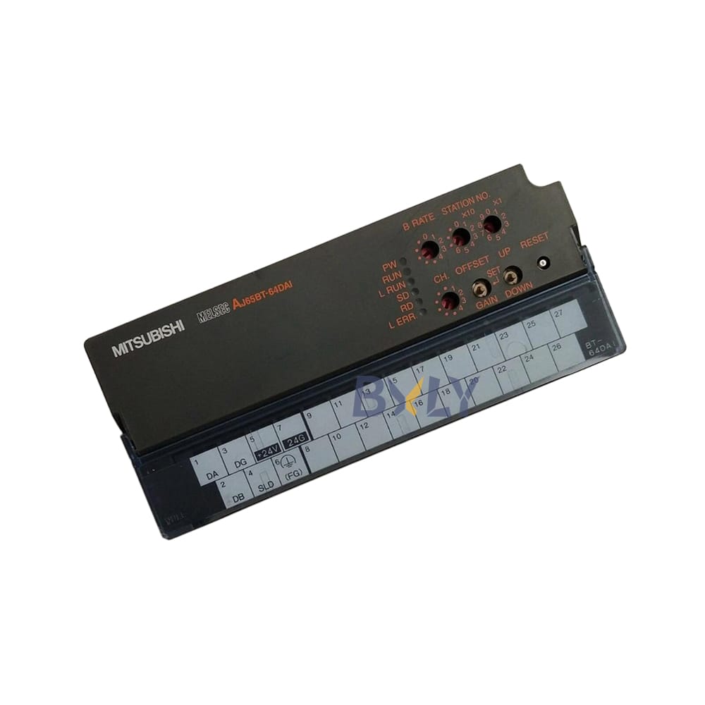 Mitsubishi AJ65BT-64DAI Melsec A Series Analog current remote output unit module PLC Programmable Logic Controller