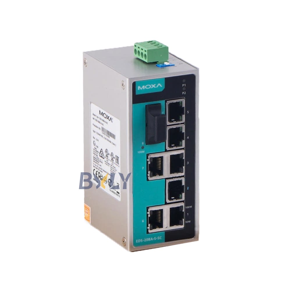 Moxa EDS-208A-S-SC Unmanaged Ethernet Switch Module with 7 10/100BaseT(X) Ports