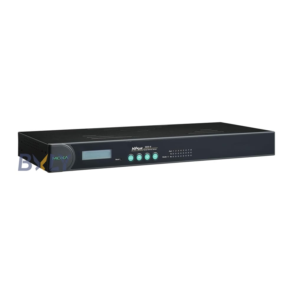 Moxa NPort 5650-8 8-port RS-232/422/485 Rackmount Device Server with RJ45 Connectors