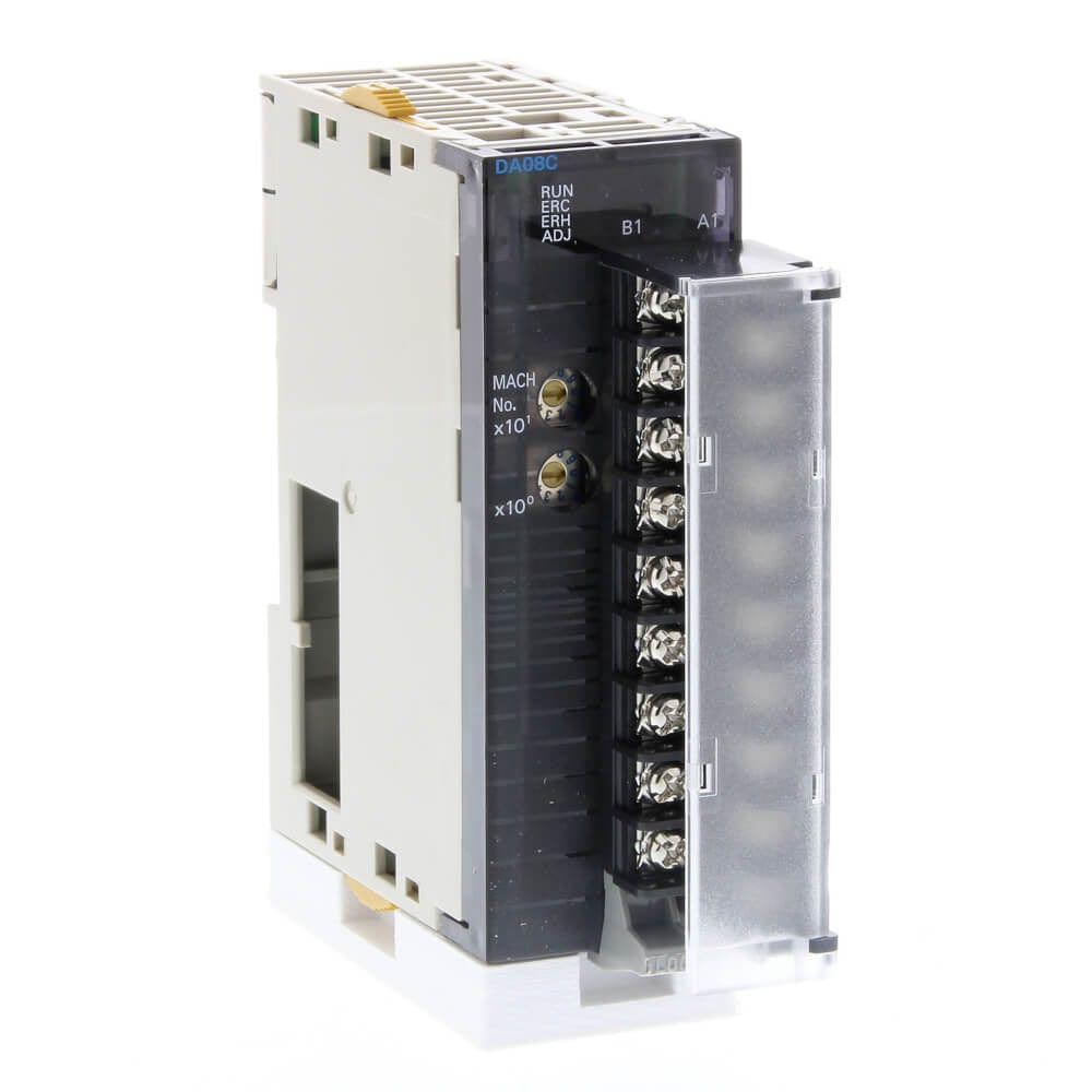 Omron CJ1W Series CJ1W-DA08C Analog Output Unit PLC Programming Programmable Logic Controller Module