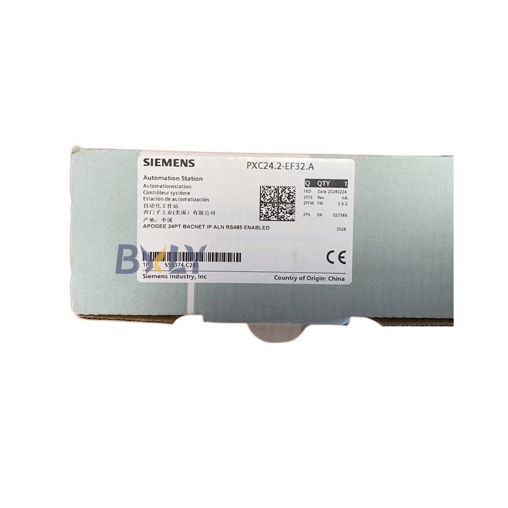 Siemens PXC24.2-EF32.A PXC Compact Module 24 PT with BACnet Ethernet ALN and RS485 FLN ENABLED