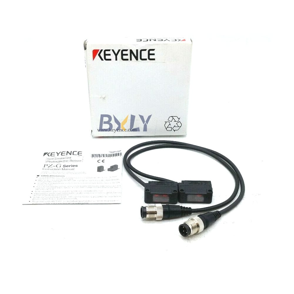 Keyence PZ-G51EP Built-in Amplifier Photoelectric Sensors Square Transmissive M12 Connector Type with Cable, PNP
