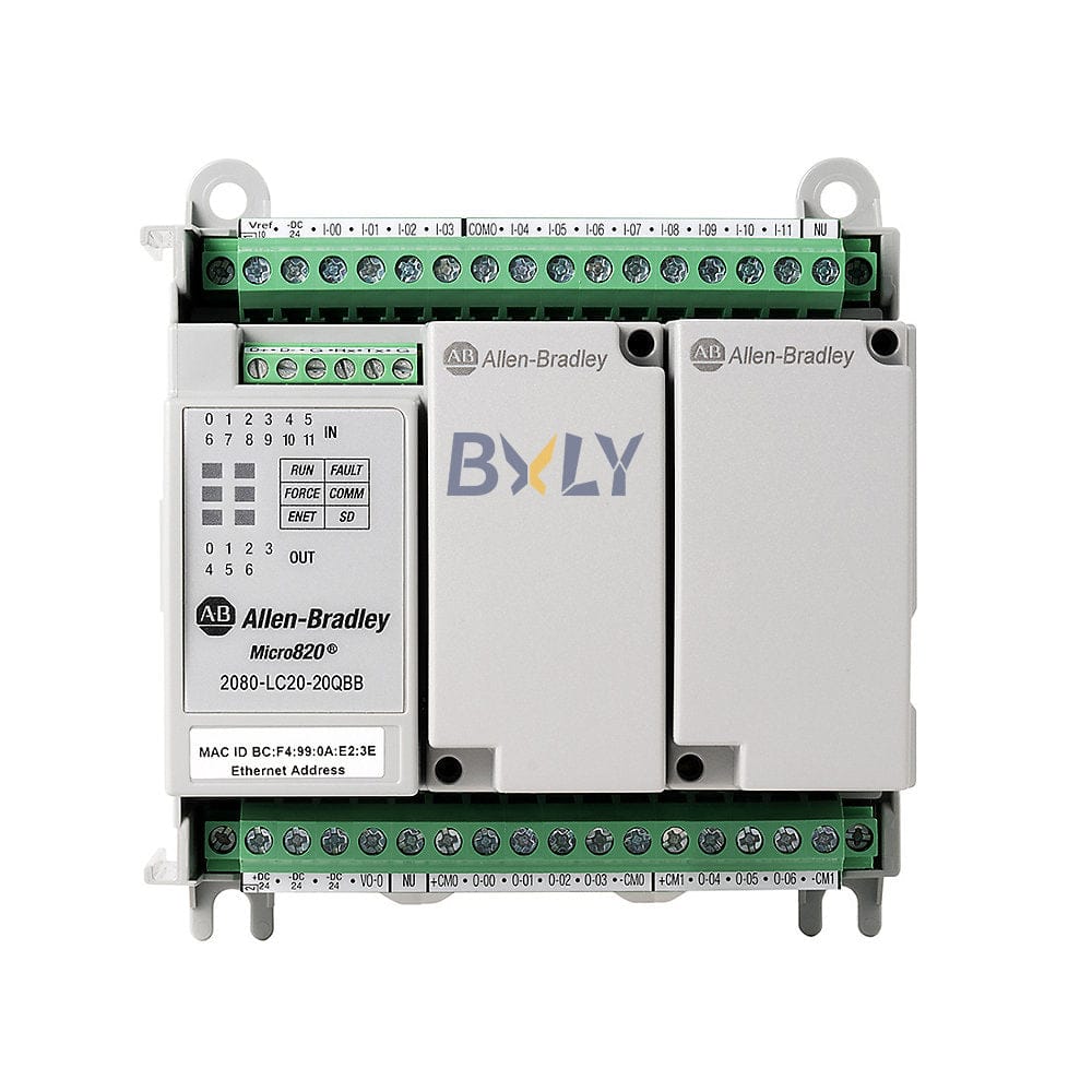 Allen Bradley Rockwell 2080-LC20-20QBB AB Micro820 20 I/O ENet/IP Controller Module