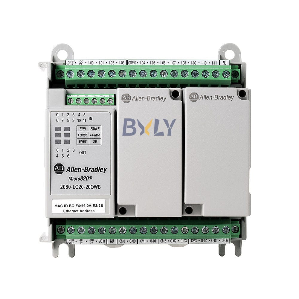 Allen Bradley Rockwell 2080-LC20-20QWB AB Micro820 20 I/O ENet/IP Controller Module