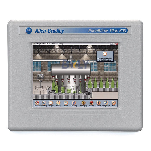 Allen Bradley Rockwell 2711P-T6C20A9 AB Panelview Plus 6 600 Operator Terminal Touch Screen Panel HMI