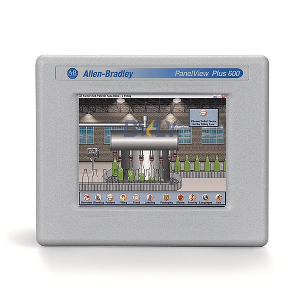 Allen Bradley Rockwell 2711P-T6C5D8 AB Panelview Plus 6 600 Operator Terminal Touch Screen Panel HMI