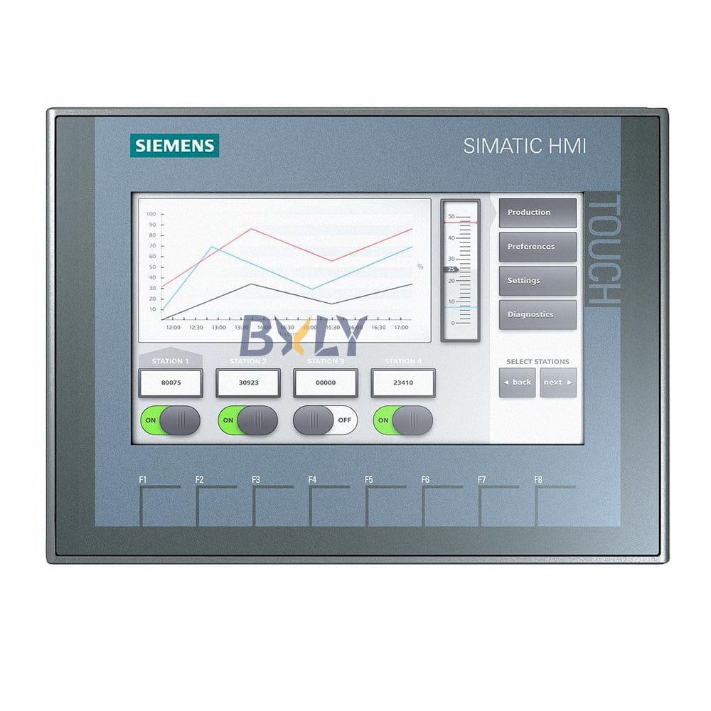 Siemens 6AV2123-2MB03-0AX0 Simatic HMI KTP1200 Basic DP Panel, Key/touch Operation, 12" TFT Display