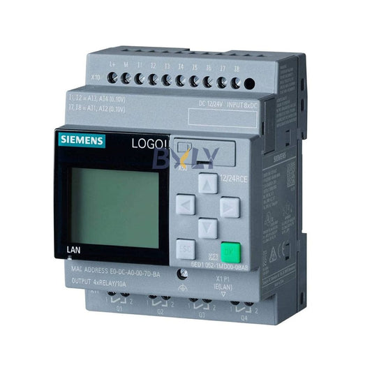 Siemens 6ED1052-1MD08-0BA0 LOGO! 12/24RCE Logic Module PLC