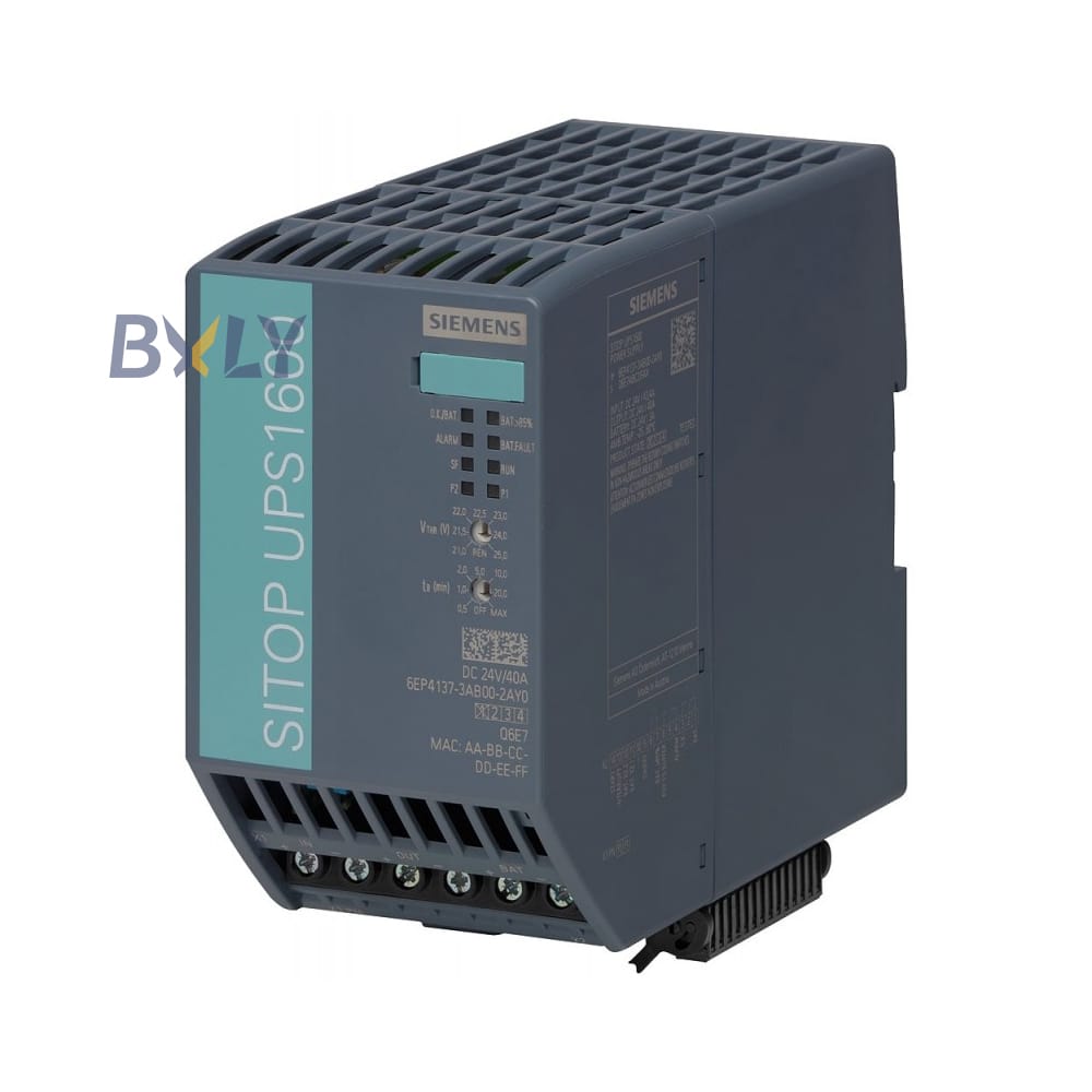 Siemens 6EP4137-3AB00-2AY0 SITOP UPS1600 40A Ethernet/PROFINET Uninterruptible Power Supply Module