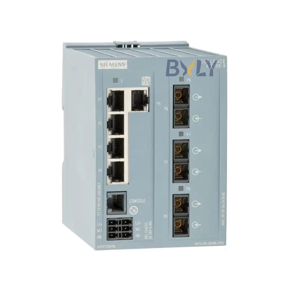 Siemens 6GK5205-3BD00-2TB2 Scalance XB205-3 SC Manageable Layer 2 IE-Switch Module