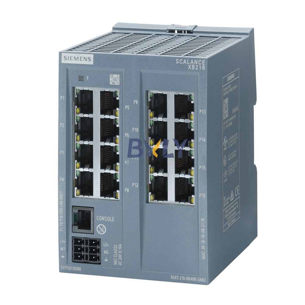 6GK5216-0BA00-2AB2 Siemens Scalance XB216 Managed Layer 2 IE Switch Module