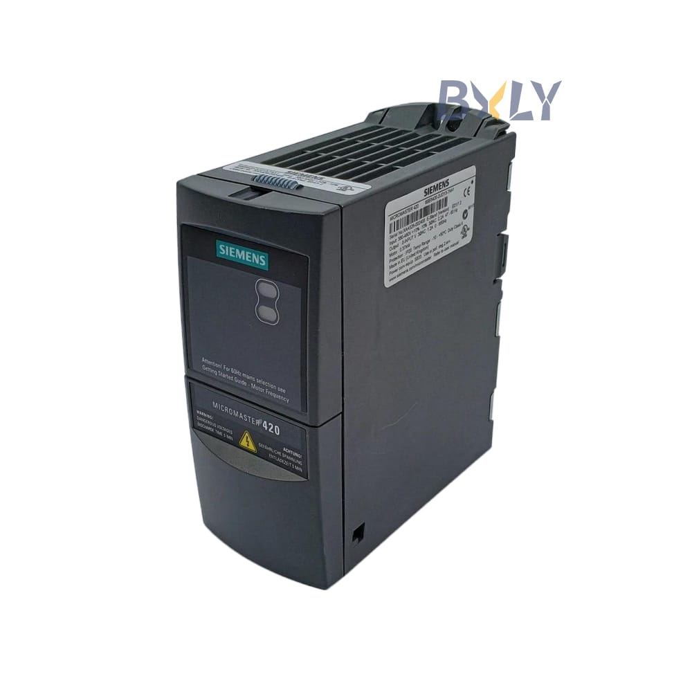 Siemens 6SE6420-2UD13-7AA1 Micromaster M420 Unfiltered AC Drive VFD w/o AOP/BOP