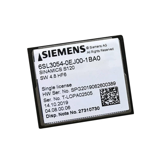 Siemens 6SL3054-0EJ00-1BA0 SINAMICS S120 CF Card V4.8