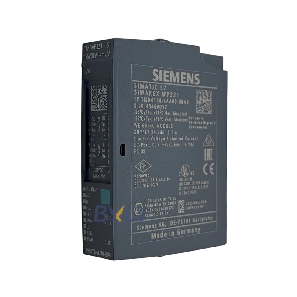 Siemens 7MH4138-6AA00-0BA0 Simatic ET 200SP TM SIWAREX WP321 ST Single-Channel Weighing Module