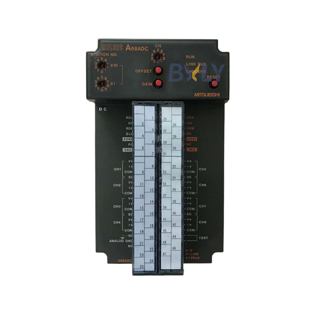 Mitsubishi A68ADC Melsec A Series Analog Input Local Unit Module PLC Programmable Logic Controller