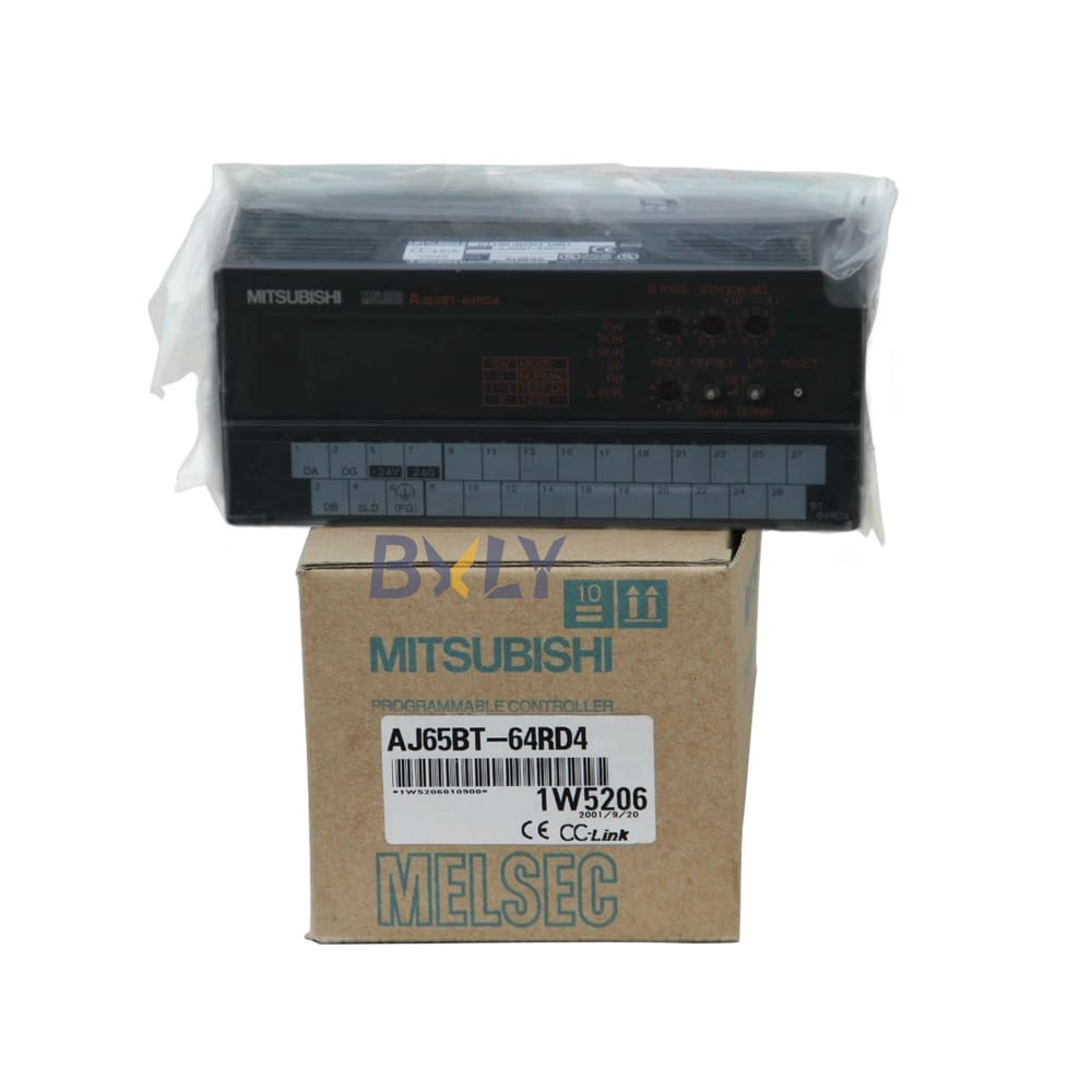 Mitsubishi AJ65BT-64RD4 Melsec A Series Analog 4-Wire RTD Remote Input Unit Module PLC Programmable Logic Controller