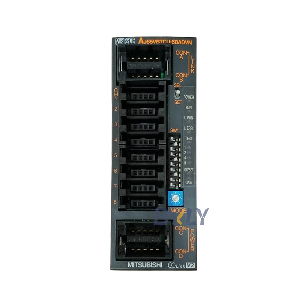Mitsubishi AJ65VBTCU-68ADVN Melsec A Series Analog Voltage Remote Input Unit Module PLC Programmable Logic Controller