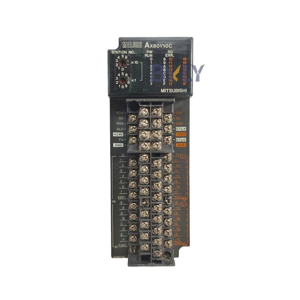 Mitsubishi AX80Y10C Melsec A Series Combined Digital I/O Unit Module PLC Programmable Logic Controller