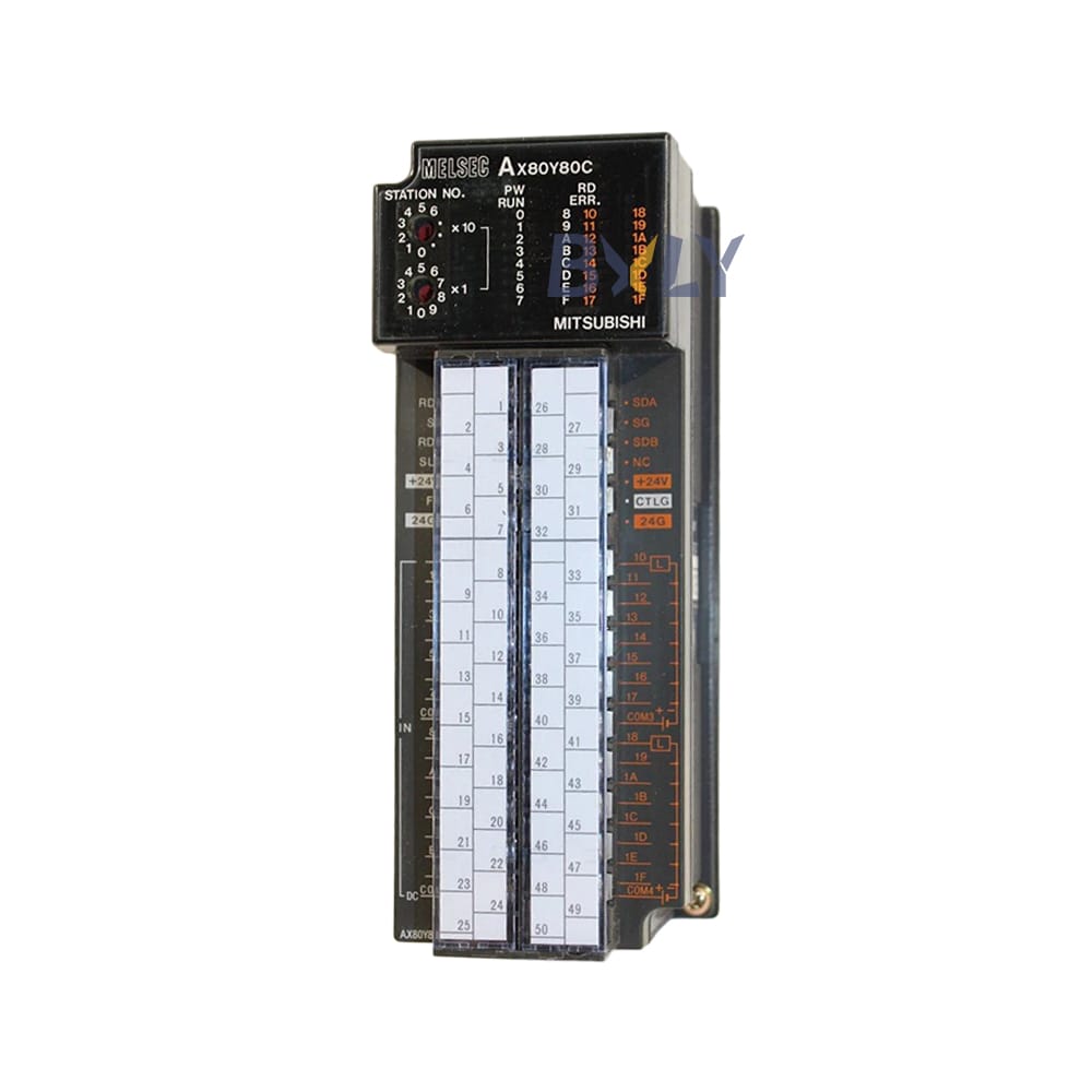 Mitsubishi AX80Y80C Melsec A Series Combined Digital I/O Unit Module PLC Programmable Logic Controller