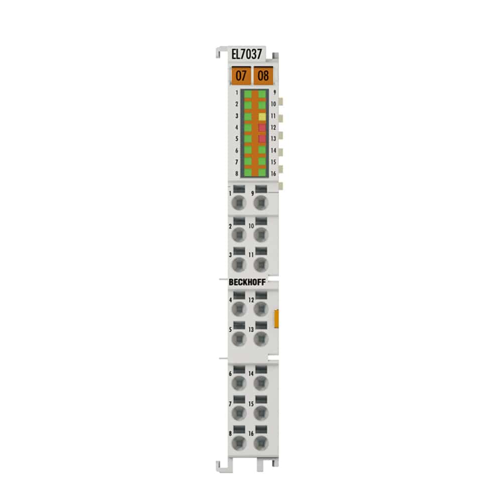 Beckhoff EL7037 24V DC 1.5A Stepper Motor Terminal Module PLC Programmable Logic Controller with Incremental Encoder