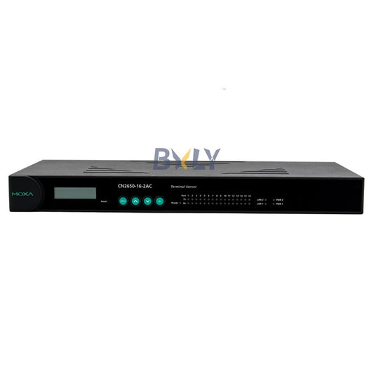 Moxa CN2650-16-2AC Dual-LAN Dual-AC-power Terminal Server Module with 16 RS-232/422/485 Ports