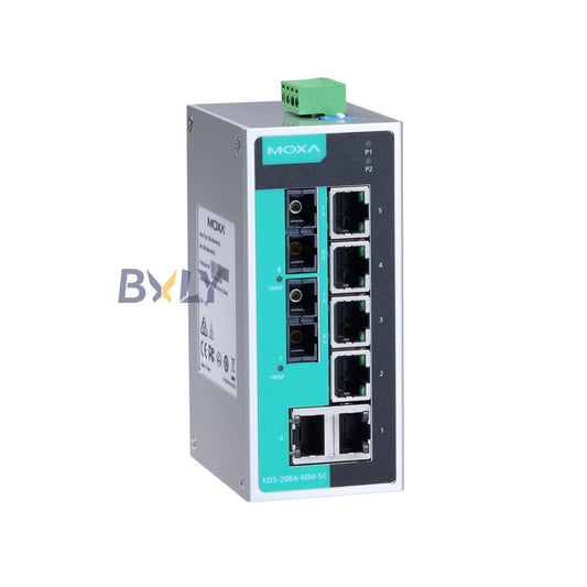 Moxa EDS-208A-MM-SC Unmanaged Ethernet Switch Module with 6 10/100BaseT(X) Ports