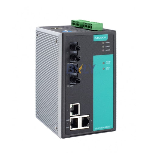 Moxa EDS-505A-MM-ST Managed Ethernet Switch Module with 3 10/100BaseT(X) Ports