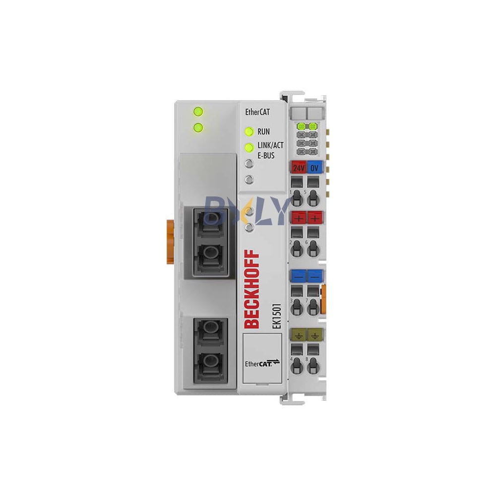 Beckhoff EK1501 EtherCAT Coupler Module with ID Switch, Multi-mode Fiber Optic