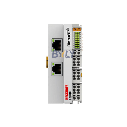 Beckhoff EK1818 EtherCAT Coupler Module with Integrated Digital Inputs/Outputs