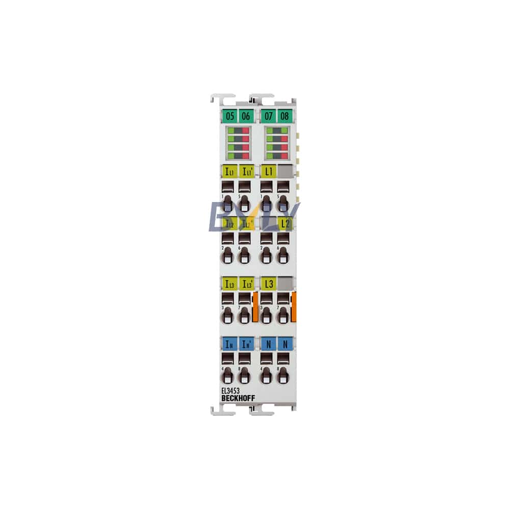 Beckhoff EL3453 EtherCAT Terminal, 3-Channel Analog Input Power Measurement Module