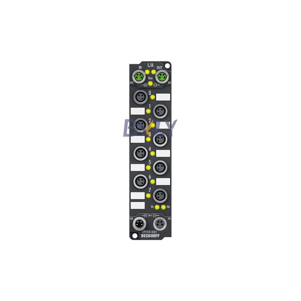 Beckhoff EP2318-0001 EtherCAT Box, 4-Channel Digital Input + 4-Channel Digital Output Module
