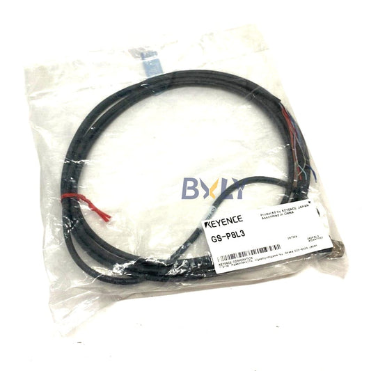 Keyence GS-P8L3 M12 L-shaped Connector Type Standard Cable Standard Type (8-pin) 3M
