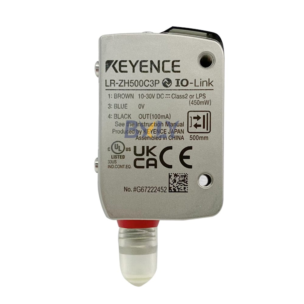 Keyence LR-ZH500C3P Rectangular W/ M8 Connector Type 500MM