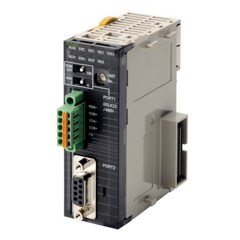 Omron CJ1W Series CJ1W-SCU42 Communication Unit PLC Programming Programmable Logic Controller Module