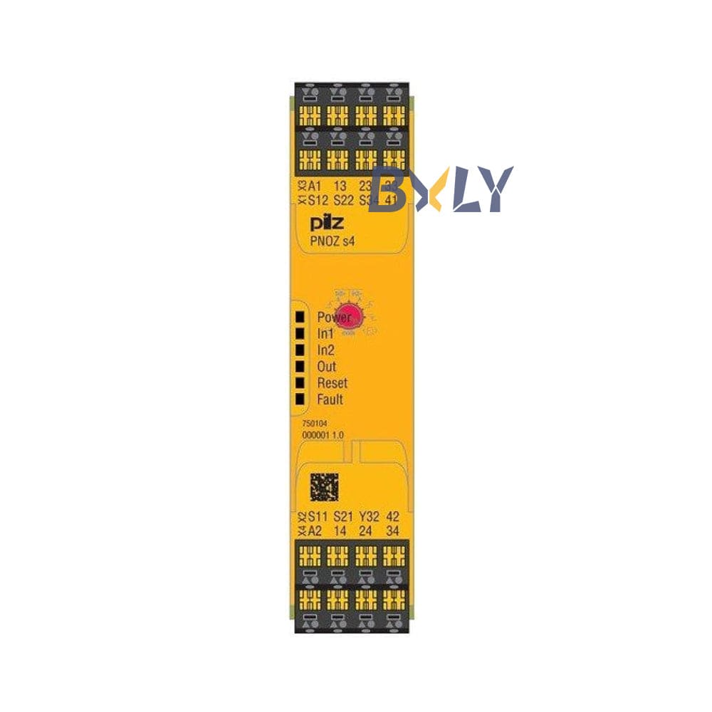 PNOZ s4 C 24VDC 3 N/O 1 N/C 751104 Pilz Safety Relay Module