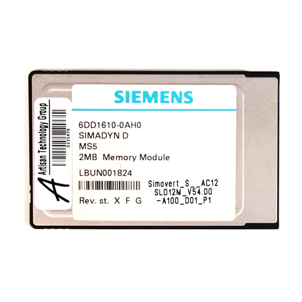 Siemens SIMADYN D Memory Submodule MS5 32BIT 6DD1610-0AH0 PLC Module, 2MB FLASH-EPROM