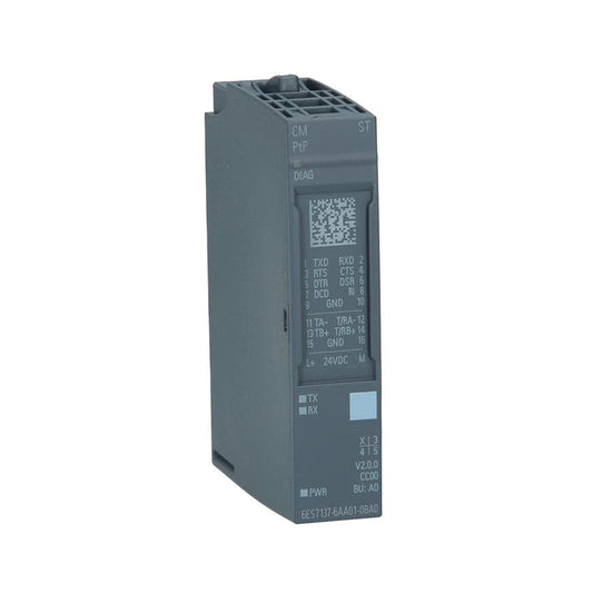 Siemens Simatic ET 200SP 6ES7137-6AA01-0BA0 CM PTP Communication Module PLC for Serial Connection RS-422, RS-485 and RS-232