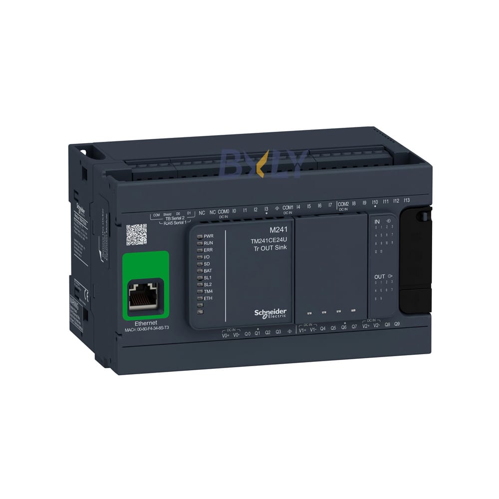 Schneider TM241CE24U Modicon M241 Logic Controller 24 IO Transistor NPN Ethernet Module