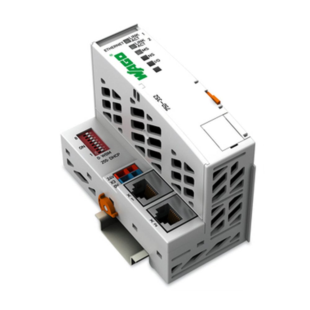 Wago-I/O System Module PLC Terminal Block 750-352 ETHERNET Fieldbus Coupler Module, DIN Rail Mount